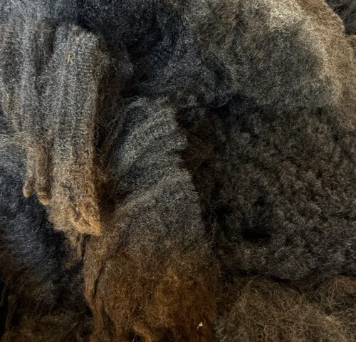 Smoke: Charcoal-Grey Corriedale Raw Fleece