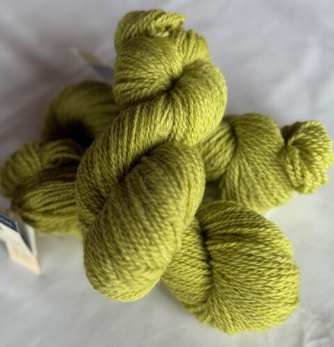 East Friesian Worsted-Weight Yarn: Hand-dyed with Scabiosa + Iron (Lot 2)