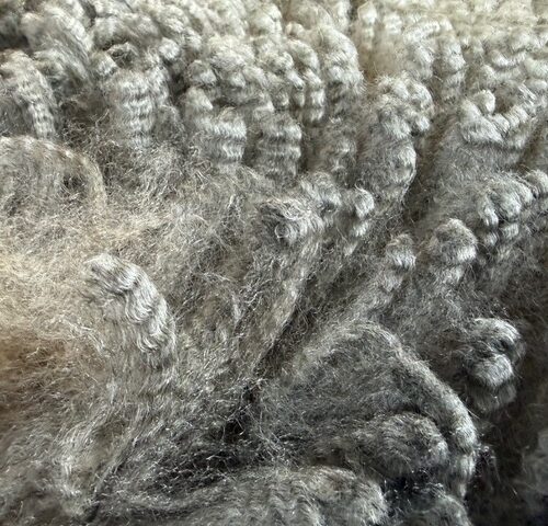 Opal: Grey Romney Raw Fleece